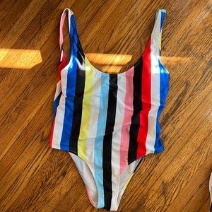 Striped one piece